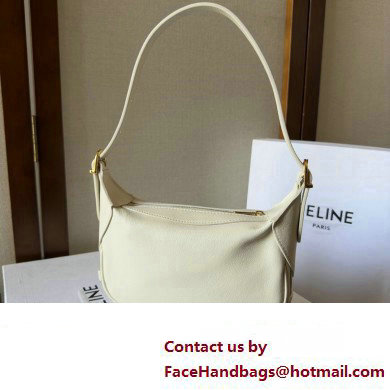 Celine MINI ROMY Bag in SUPPLE CALFSKIN White 2024 - Click Image to Close