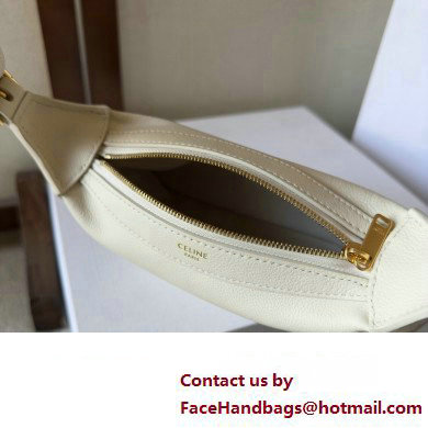 Celine MINI ROMY Bag in SUPPLE CALFSKIN White 2024