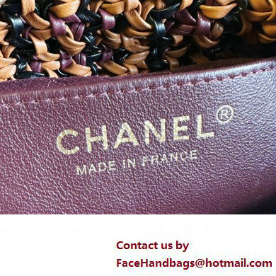 Chanel 22 Mini Handbag in Calfskin Macrame AS3980 brown 2023