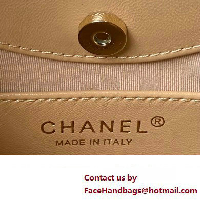 Chanel 31 nano Shopping Bag in Calfskin beige 2024