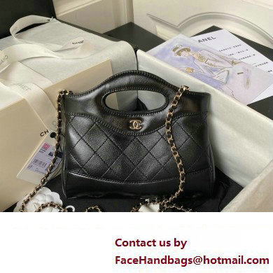 Chanel 31 nano Shopping Bag in Calfskin black 2024 - Click Image to Close