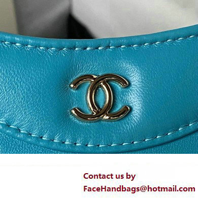 Chanel 31 nano Shopping Bag in Calfskin blue 2024