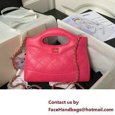 Chanel 31 nano Shopping Bag in Calfskin fuchsia 2024