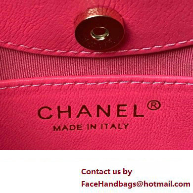 Chanel 31 nano Shopping Bag in Calfskin fuchsia 2024