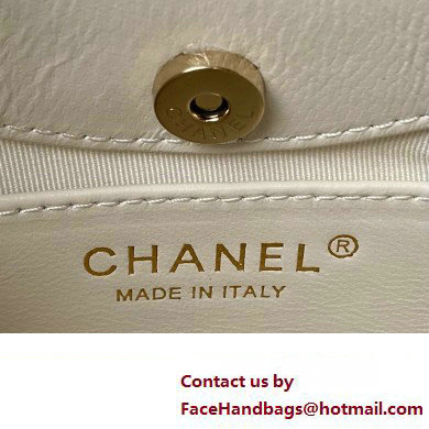 Chanel 31 nano Shopping Bag in Calfskin white 2024