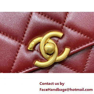 Chanel Calfskin Mini Flap Bag AP2615/AP2649 BURGUNDY 2021