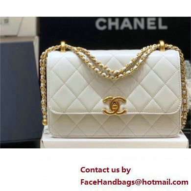 Chanel Calfskin Mini Flap Bag AP2615/AP2649 WHITE 2021