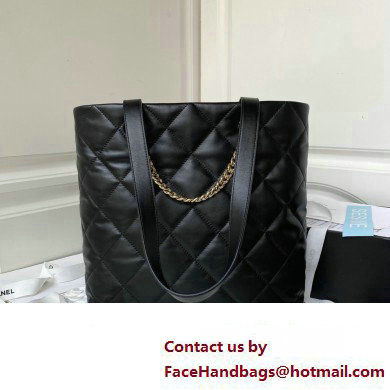 Chanel Calfskin Shopping Tote Bag AS4359 Black 2023