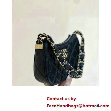 Chanel Calfskin Small Hobo Bag AS4422 Black 2023 (ORIGINAL QUALITY)