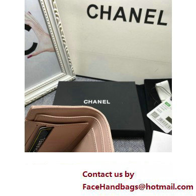 Chanel Classic Small Flap Wallet AP0231 in Lambskin Beige/Gold