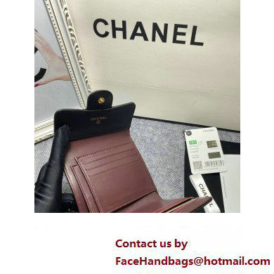 Chanel Classic Small Flap Wallet AP0231 in Lambskin Black/Gold