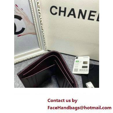 Chanel Classic Small Flap Wallet AP0231 in Lambskin Black/Silver