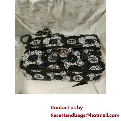 Chanel Classic Small Handbag Sequins Black/Silver 2023