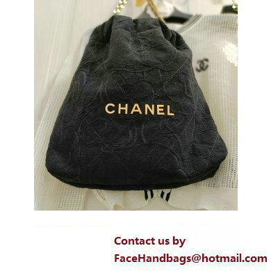 Chanel Denim CHANEL 22 Handbag AS3261 Black 2023