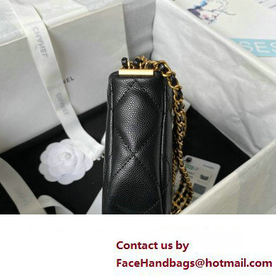 Chanel Grained Calfskin Chain Small Shoulder Bag AS4597 Black 2024