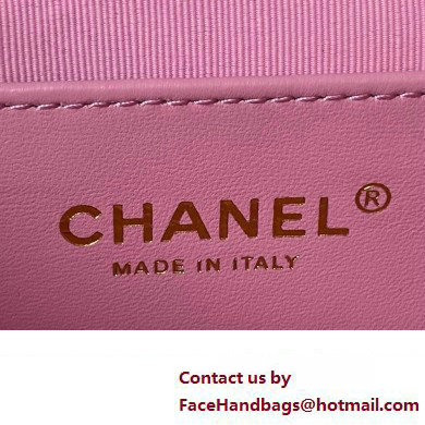 Chanel Grained Calfskin Chain Small Shoulder Bag AS4597 Pink 2024