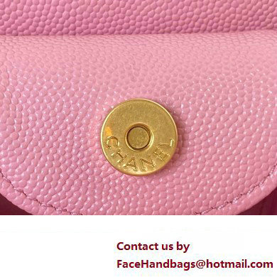 Chanel Grained Calfskin Chain Small Shoulder Bag AS4597 Pink 2024