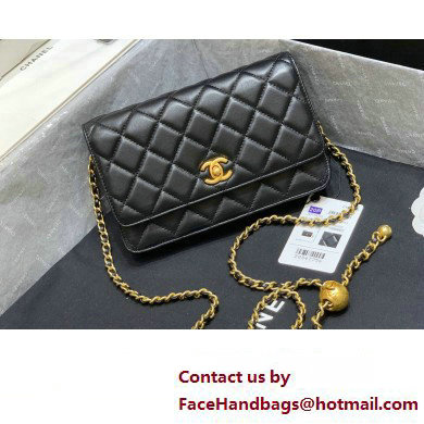 Chanel Lambskin Wallet on Chain WOC Bag AP1450 Black 2023 (ORIGINAL QUALITY)