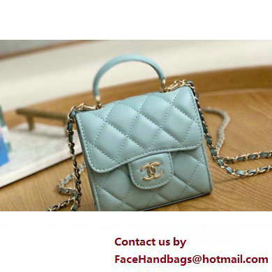 Chanel Mini Clutch with Chain Bag AP2682 81191 Light Blue