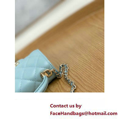 Chanel Mini Clutch with Chain Bag AP2682 81191 Light Blue