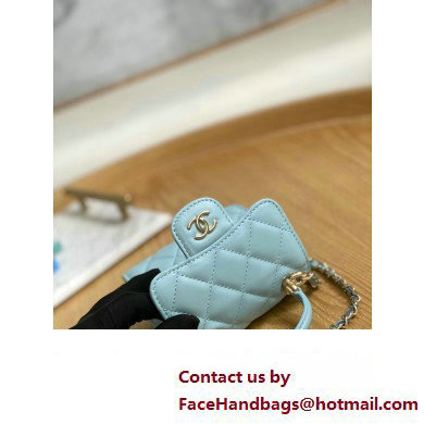 Chanel Mini Clutch with Chain Bag AP2682 81191 Light Blue