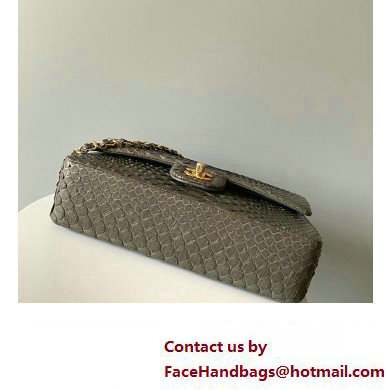 Chanel Python Medium Classic Handbag 1112 01 2023