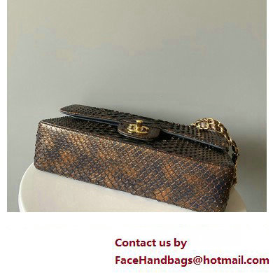 Chanel Python Medium Classic Handbag 1112 05 2023