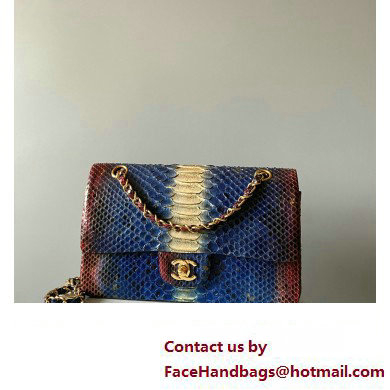 Chanel Python Medium Classic Handbag 1112 06 2023