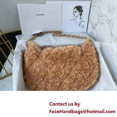 Chanel Shearling Flap Bag AS4468 Brown 2024