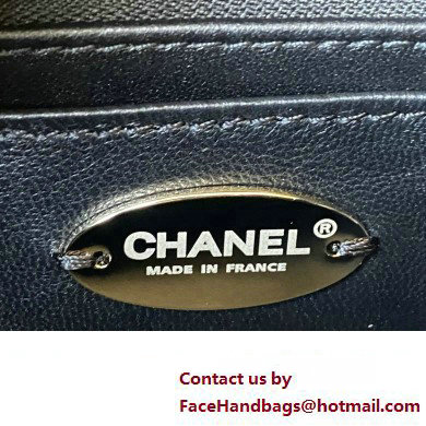 Chanel Shearling and Crystal Bucket Bag AS2257 Black 2023