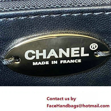 Chanel Shearling and Crystal Flap Bag AS2240 Black 2023