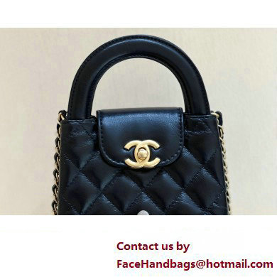 Chanel Shiny Aged Calfskin Clutch with Chain Bag AP3435 Black 2023 (ORIGINAL QUALITY) - Click Image to Close