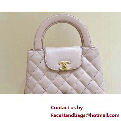 Chanel Shiny Aged Calfskin Mini Shopping Bag AS4416 Light Pink 2023 (ORIGINAL QUALITY)