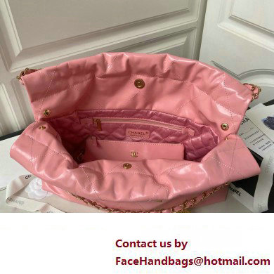 Chanel Shiny Calfskin CHANEL 22 East West Shopping Bag AS4486 Pink 2023