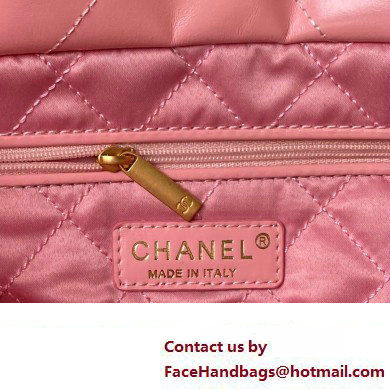 Chanel Shiny Calfskin CHANEL 22 East West Shopping Bag AS4486 Pink 2023