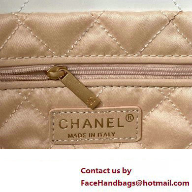 Chanel Shiny Calfskin CHANEL 22 East West Shopping Bag AS4486 White 2023