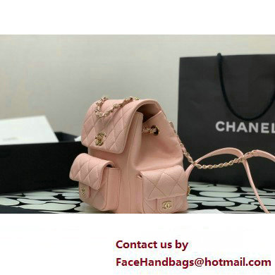 Chanel Small Backpack in Grained Shiny Calfskin AS4399 PINK 2023