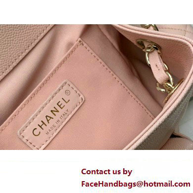 Chanel Small Backpack in Grained Shiny Calfskin AS4399 PINK 2023