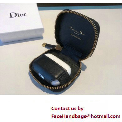 DIOR BLUE OBLIQUE EARBUD CASE 2023