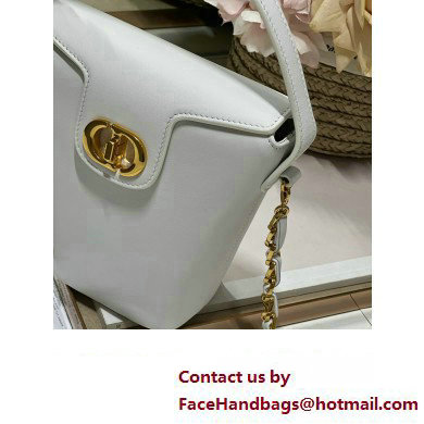 Dior 30 Montaigne Mini Bucket Bag In Calfskin White 2024