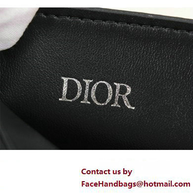 Dior Card Holder in Beige and Black Dior Oblique Jacquard