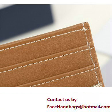 Dior Card Holder in Brown CD Diamond Canvas