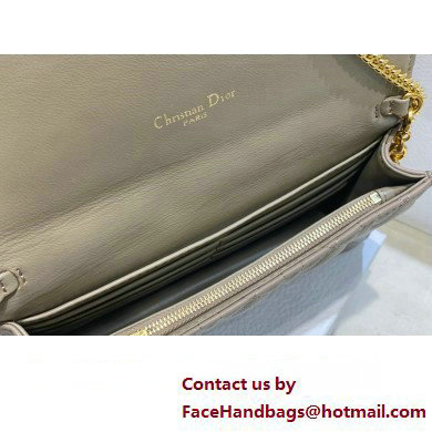 Dior Caro Pouch Bag in Nude Soft Cannage Calfskin 2024