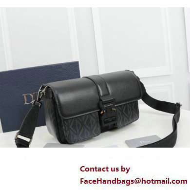 Dior Hit The Road Bag with Strap in Black CD Diamond Canvas