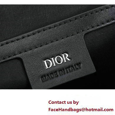 Dior Hit The Road Bag with Strap in Black CD Diamond Canvas