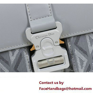 Dior Hit The Road Bag with Strap in Gray CD Diamond Canvas