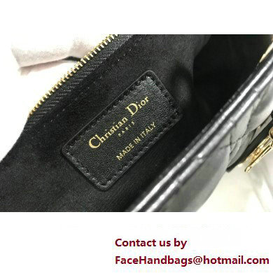 Dior Large Lady Dior Bag in Cannage Lambskin Black