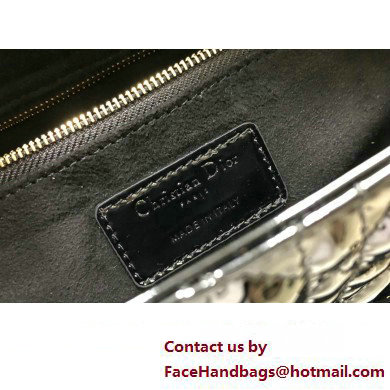 Dior Large Lady Dior Bag in Patent Cannage Calfskin Black