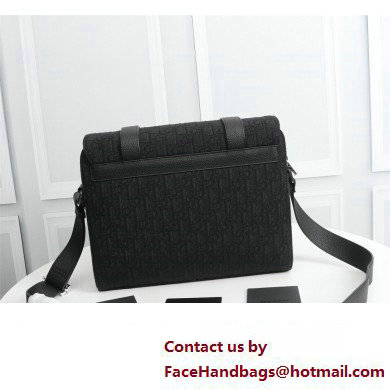 Dior Messenger Bag in Black Dior Oblique Jacquard