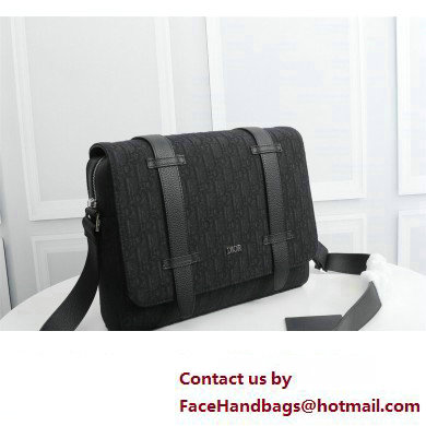 Dior Messenger Bag in Black Dior Oblique Jacquard